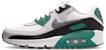 (Youth) Nike Air Max 90 LTR Evergreen Aura/Summit White/Bust Gray/Cool Gray CD6864-300