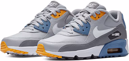 Lookbook (JR) Nike Air Max 90 LTR Cuir Basse Gris/Bleu 833412-026