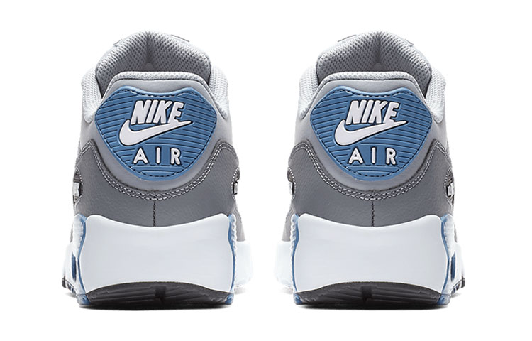 Purchase (JR) Nike Air Max 90 LTR Cuir Basse Gris/Bleu 833412-026