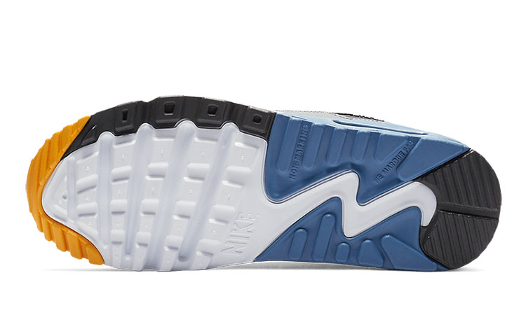 Details for (JR) Nike Air Max 90 LTR Cuir Basse Gris/Bleu 833412-026