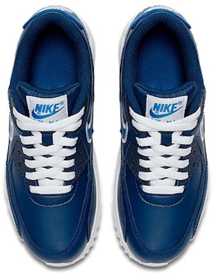 (JR) Nike Air Max 90 LTR de Cuero Azul/Blanco Bajas 833412-409 Lookbook (JR) Nike Air Max 90 LTR de Cuero Azul/Blanco Bajas 833412-409
