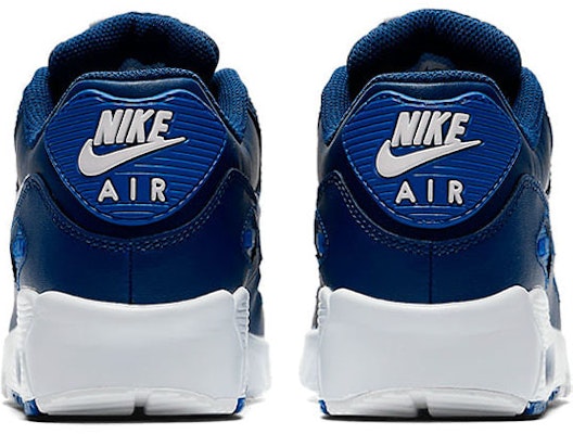 (JR) Nike Air Max 90 LTR de Cuero Azul/Blanco Bajas 833412-409 Shop (JR) Nike Air Max 90 LTR de Cuero Azul/Blanco Bajas 833412-409