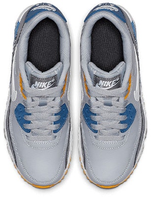 (JR) Nike Air Max 90 LTR Kulit Rendah Kelabu/Biru 833412-026 Shop (JR) Nike Air Max 90 LTR Kulit Rendah Kelabu/Biru 833412-026