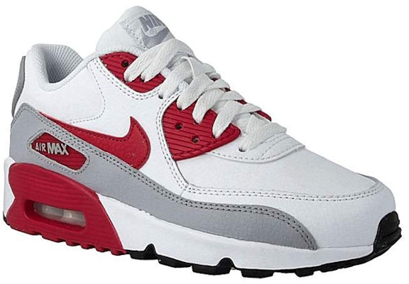 (JR) Nike Air Max 90 LTR Cuero Blanco/Gris/Rojo para Hombre 833412-106 Lookbook (JR) Nike Air Max 90 LTR Cuero Blanco/Gris/Rojo para Hombre 833412-106
