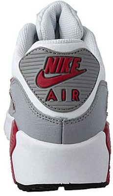 (JR) Nike Air Max 90 LTR Cuero Blanco/Gris/Rojo para Hombre 833412-106 Purchase (JR) Nike Air Max 90 LTR Cuero Blanco/Gris/Rojo para Hombre 833412-106