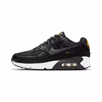 (Youth) Nike Air Max 90 Mesh 'Black Laser Orange'
