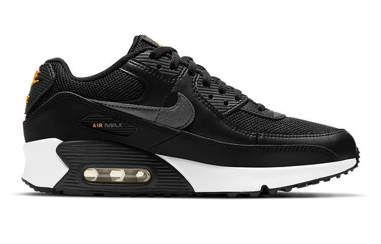 (Youth) Nike Air Max 90 Mesh 'Black Laser Orange' 圖 2