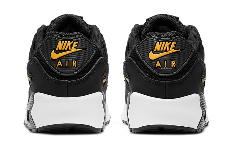 (Youth) Nike Air Max 90 Mesh 'Black Laser Orange' 圖 5