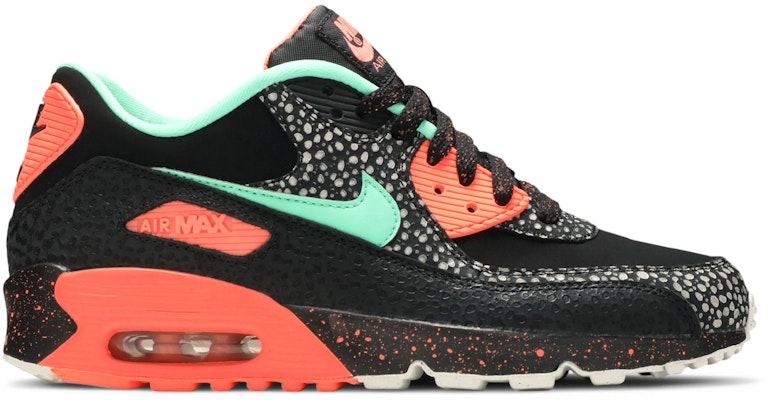 耐吉 Air Max 90 復古 低筒 跑步鞋 GS 黑粉綠 Buy 耐吉 Air Max 90 復古 低筒 跑步鞋 GS 黑粉綠