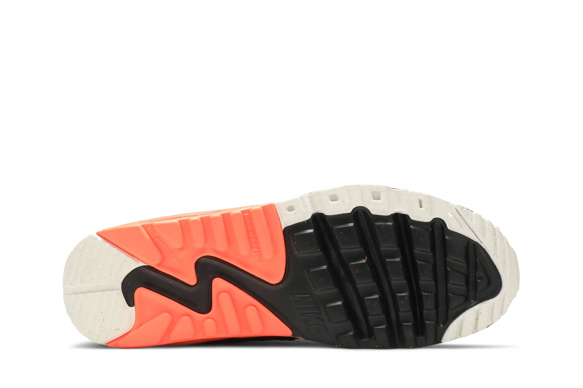 Shop 耐吉 Air Max 90 復古 低筒 跑步鞋 GS 黑粉綠