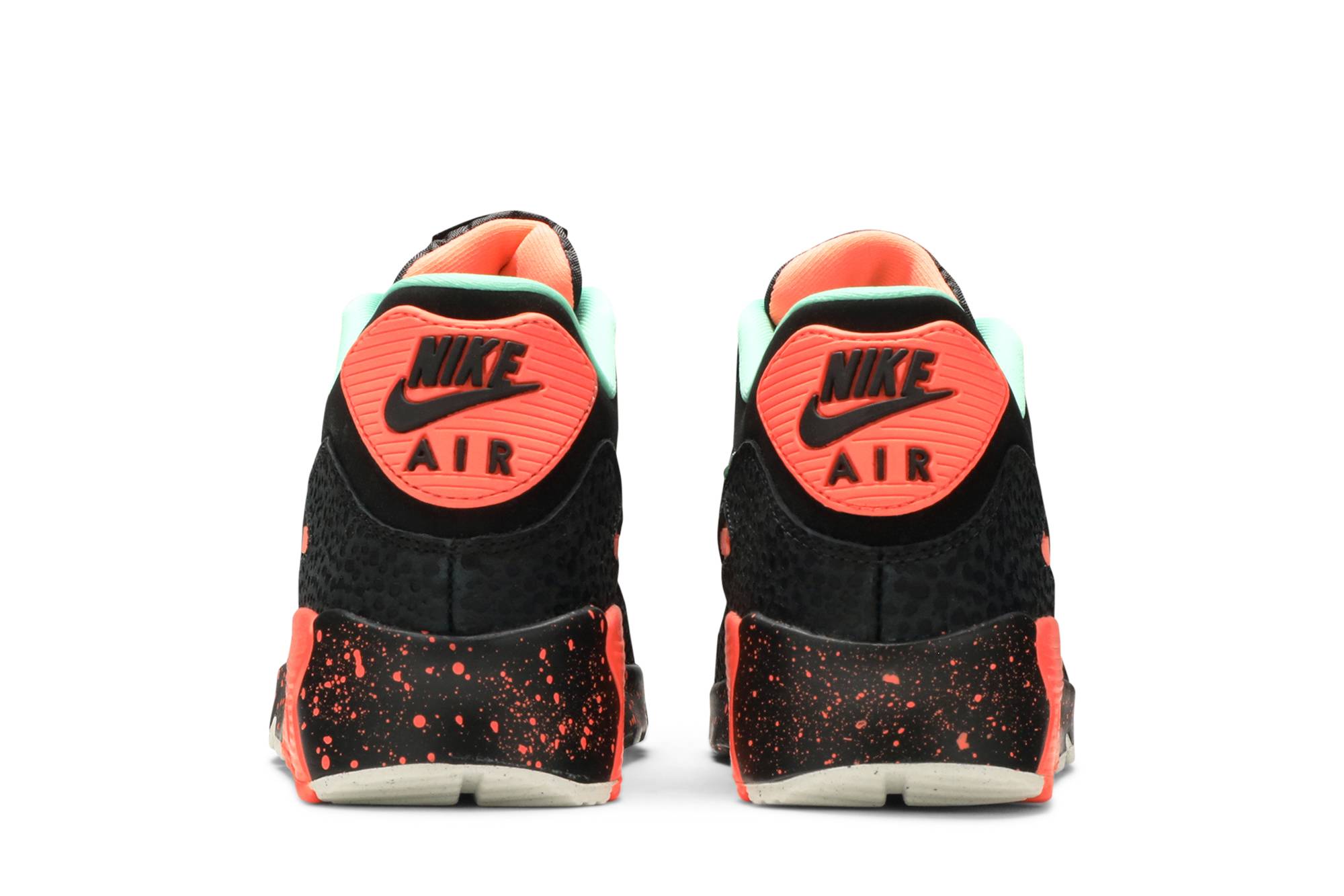 Details for 耐吉 Air Max 90 復古 低筒 跑步鞋 GS 黑粉綠