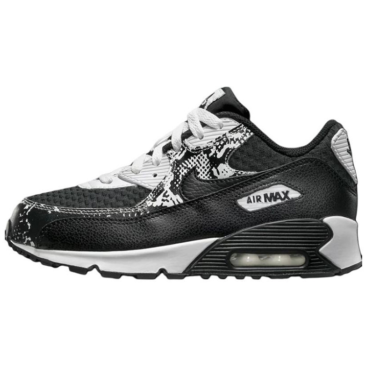 Buy (JR) 耐克Air Max 90高级网面“黑白” 724876-001