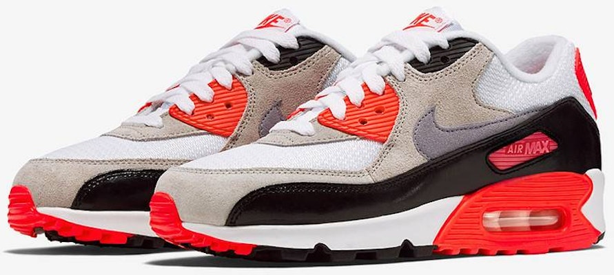 (JR) Nike Air Max 90 Premium Mesh 'Infrared' Lelaki 724882-100 Buy (JR) Nike Air Max 90 Premium Mesh 'Infrared' Lelaki 724882-100