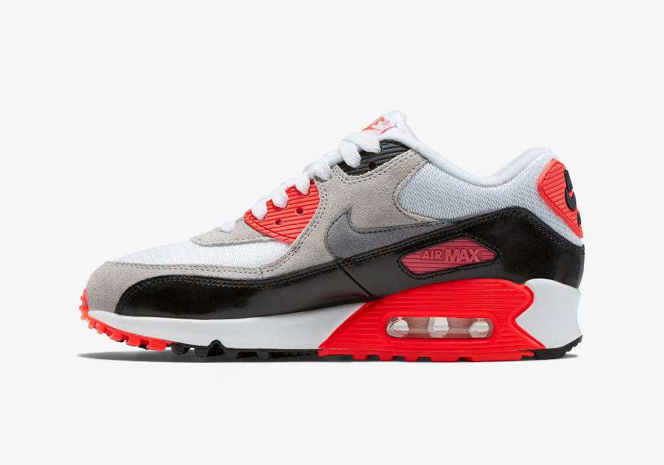 Buy Youth Nike Air Max 90 Premium Mesh Infrared 724882 100 Novelship
