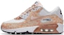 (JR) Nike Air Max 90 Kulit Cetak 'Putih Gangsa' 844616-100