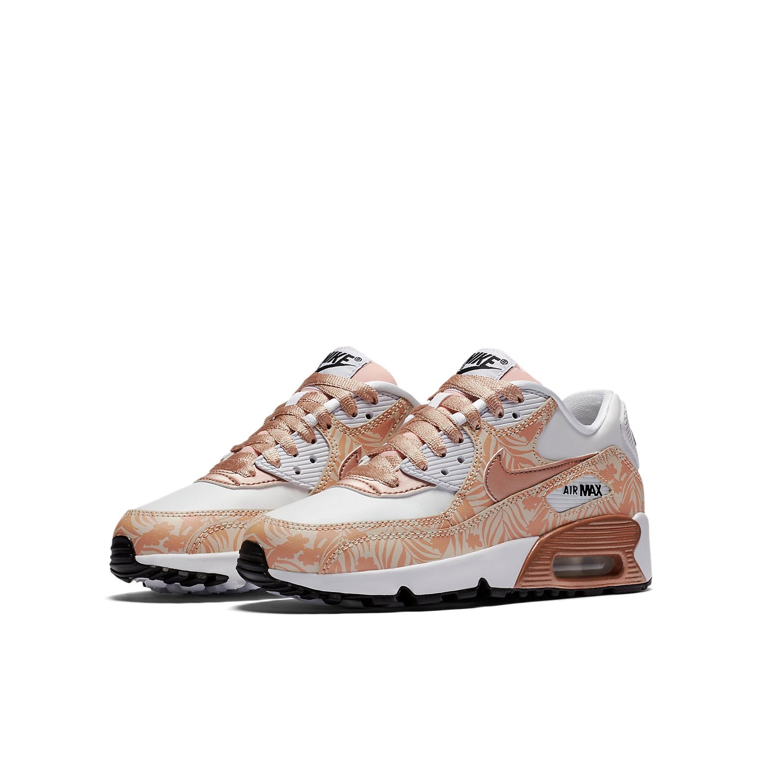 Order (JR) Nike Air Max 90 Print Leather 'Blanco Bronce Estampado' 844616-100