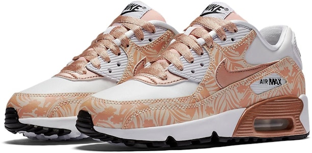 (JR) Nike Air Max 90 Print Leather 'Blanco Bronce Estampado' 844616-100 Order (JR) Nike Air Max 90 Print Leather 'Blanco Bronce Estampado' 844616-100