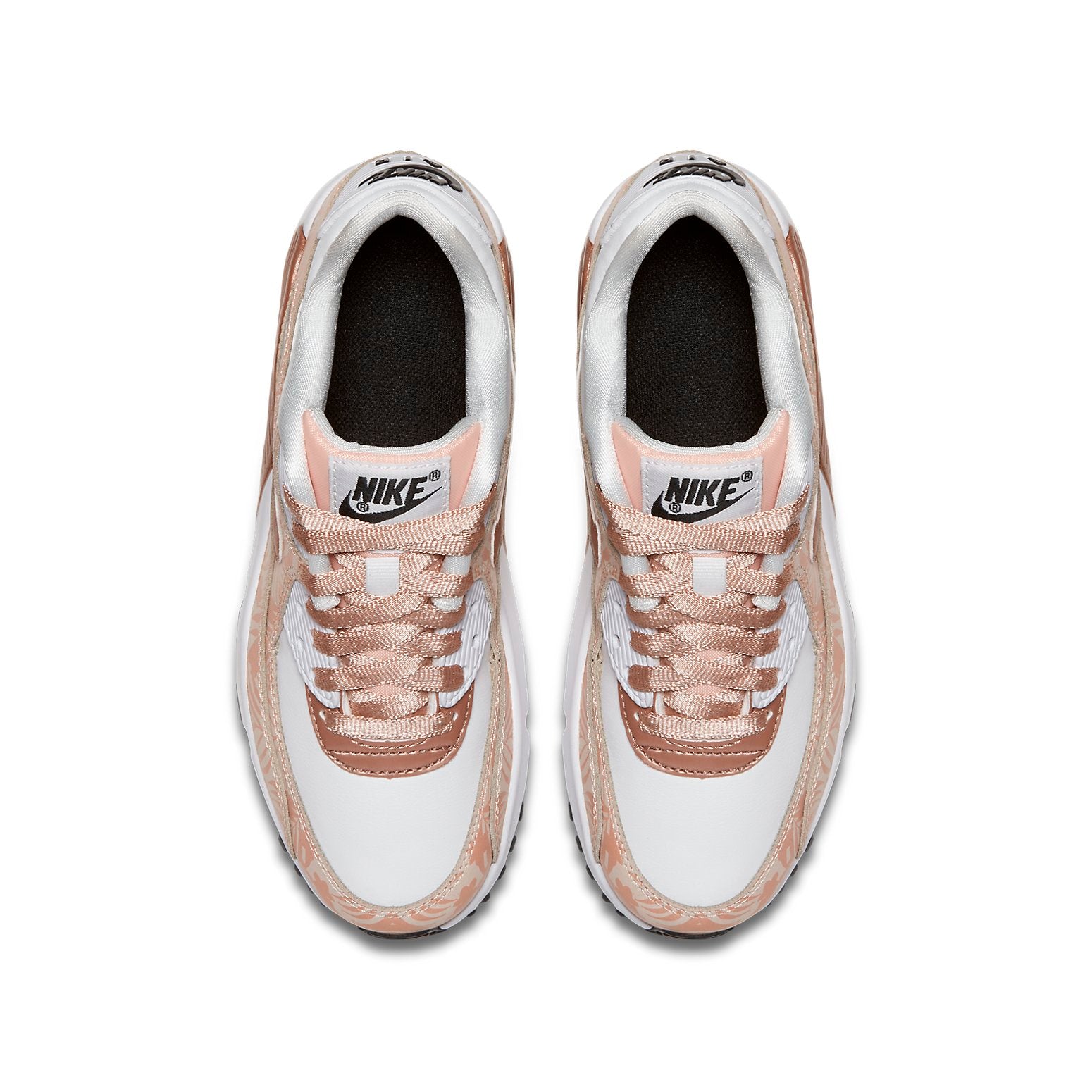Shop (JR) Nike Air Max 90 Print Leather 'Blanco Bronce Estampado' 844616-100