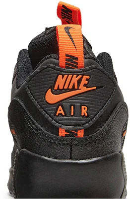 (JR) Nike Air Max 90 SE 'Negro Naranja Total' CT5231-001 Sizing (JR) Nike Air Max 90 SE 'Negro Naranja Total' CT5231-001
