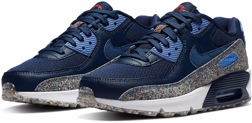 (Youth) Nike Air Max 90 SE 'Midnight Navy Speckled' CQ9909-400 Lookbook (Youth) Nike Air Max 90 SE 'Midnight Navy Speckled' CQ9909-400