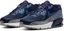 Lookbook (JR) Nike Air Max 90 SE 'Midnight Navy Speckled' Biru Malam Bercorak CQ9909-400