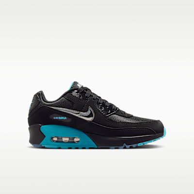Lookbook (JR) Nike Air Max 90 SE Zwart/Gamma Blauw/IJs/Chroom IM7744-001