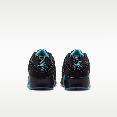 Details for (JR) Nike Air Max 90 SE Zwart/Gamma Blauw/IJs/Chroom IM7744-001