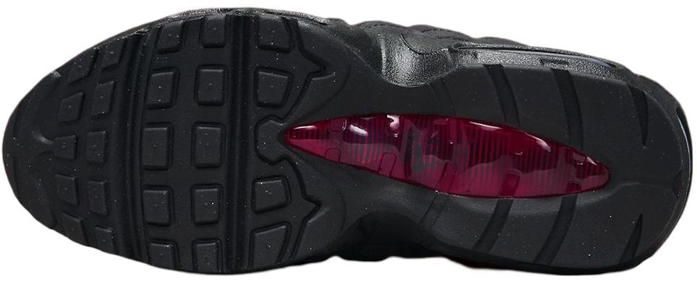 (JR) Nike Air Max 95 'Hitam Merah' FQ2430-001 Details for (JR) Nike Air Max 95 'Hitam Merah' FQ2430-001