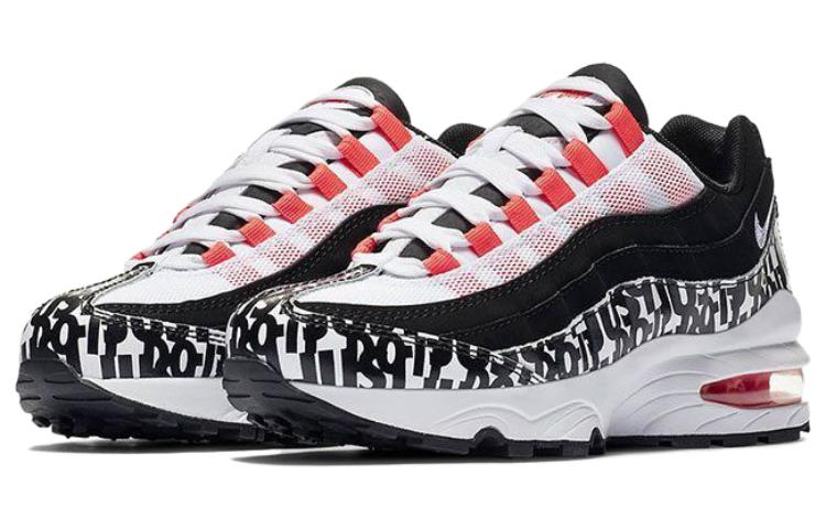 Lookbook 耐吉 Air Max 95 防滑耐磨 低幫 生活休閒鞋 GS 白色