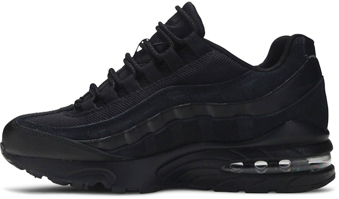 (JR) Nike Air Max 95 'Triple Black' Hitam Polos 307565-055 Lookbook (JR) Nike Air Max 95 'Triple Black' Hitam Polos 307565-055