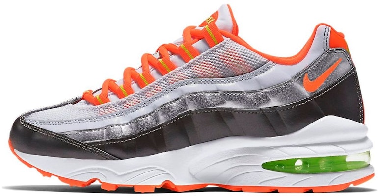 (JR) Nike Air Max 95 'Blanco Naranja Plata Metálica' 307565-107 Buy (JR) Nike Air Max 95 'Blanco Naranja Plata Metálica' 307565-107