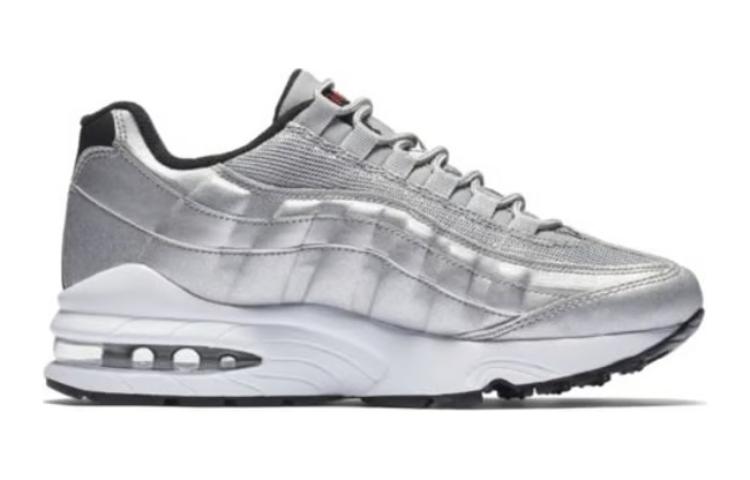 Order (JR) Nike Air Max 95 QS 'Silver Bullet' Sepatu Pria Hitam Perak 918630-001