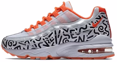 (Youth) Nike Air Max 95 QS 'White Black Crimson' AH3808-100