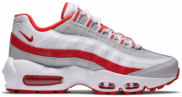 (Youth) Nike Air Max 95 Recraft 'Grey Fog Hyper Red' CJ3906-004 (Youth) Nike Air Max 95 Recraft 'Grey Fog Hyper Red' CJ3906-004