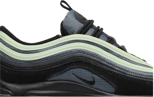 Nike Air Max 97 輕盈復古 透氣 低筒 跑步鞋 GS 黑綠色 Order Nike Air Max 97 輕盈復古 透氣 低筒 跑步鞋 GS 黑綠色