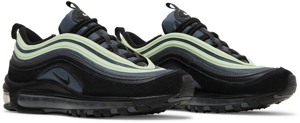 Nike Air Max 97 輕盈復古 透氣 低筒 跑步鞋 GS 黑綠色 Cheap Nike Air Max 97 輕盈復古 透氣 低筒 跑步鞋 GS 黑綠色