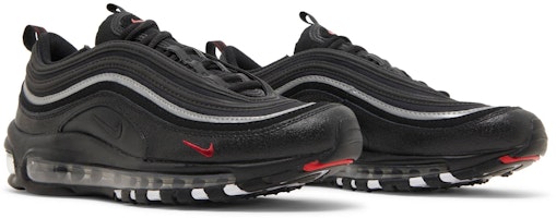 (JR) Nike Air Max 97 'Hitam Sport Merah' 921522-028 Cheap (JR) Nike Air Max 97 'Hitam Sport Merah' 921522-028