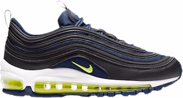 (Youth) Nike Air Max 97 'Midnight Navy Lemon' 921522-018 (Youth) Nike Air Max 97 'Midnight Navy Lemon' 921522-018