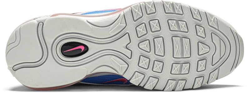 (JR) Nike Air Max 97 'Platinum Biru Merah Jambu' 921522-012 Shop (JR) Nike Air Max 97 'Platinum Biru Merah Jambu' 921522-012