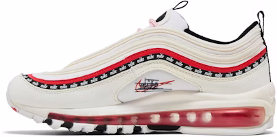 耐吉 Air Max 97 串標氣墊 低幫 跑步鞋 GS 白紅 Lookbook 耐吉 Air Max 97 串標氣墊 低幫 跑步鞋 GS 白紅