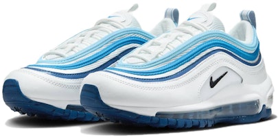 (JR) Nike Air Max 97 'Blanco Summit Azul Court' 921522-120 Lookbook (JR) Nike Air Max 97 'Blanco Summit Azul Court' 921522-120