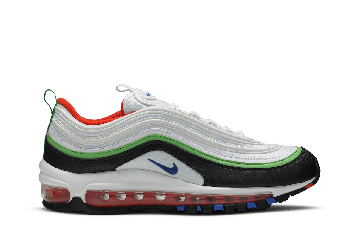(Youth) Nike Air Max 97 'White Royal Green Nebula' 921522-105