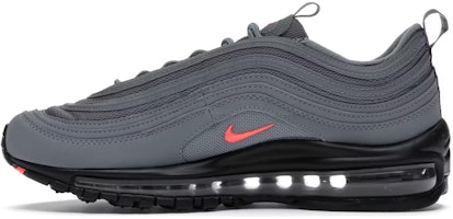 (Youth) Nike Air Max 97 BG 'Cool Grey Crimson' CQ0359-001 (Youth) Nike Air Max 97 BG 'Cool Grey Crimson' CQ0359-001