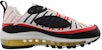 (JR) Nike Air Max 98 'Hitam Cerah Crimson' BV4872-007