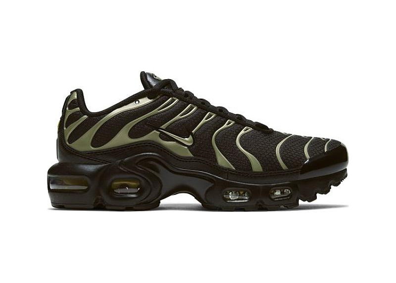 nike air max plus black particle grey vapour green