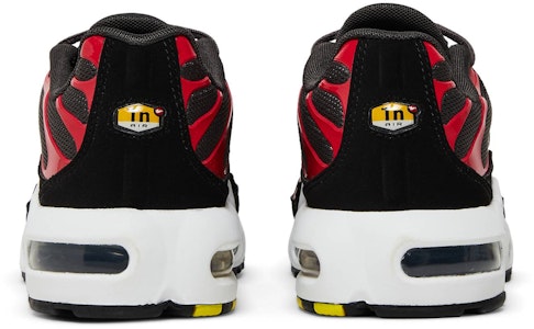 Nike Air Max Plus 舒適休閒 透氣 低筒 跑步鞋 GS 黑紅色 Details for Nike Air Max Plus 舒適休閒 透氣 低筒 跑步鞋 GS 黑紅色