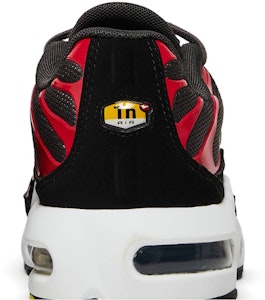 Nike Air Max Plus 舒適休閒 透氣 低筒 跑步鞋 GS 黑紅色 Sizing Nike Air Max Plus 舒適休閒 透氣 低筒 跑步鞋 GS 黑紅色