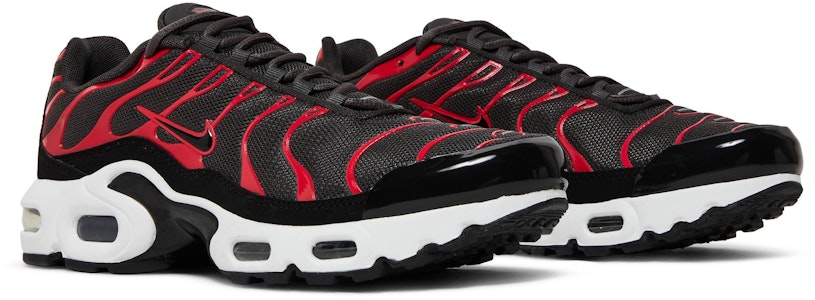 Nike Air Max Plus 舒適休閒 透氣 低筒 跑步鞋 GS 黑紅色 Cheap Nike Air Max Plus 舒適休閒 透氣 低筒 跑步鞋 GS 黑紅色