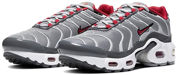 (JR) Nike Air Max Plus 'Gris Partícula Rojo Universitario' CD0609-005 Lookbook (JR) Nike Air Max Plus 'Gris Partícula Rojo Universitario' CD0609-005