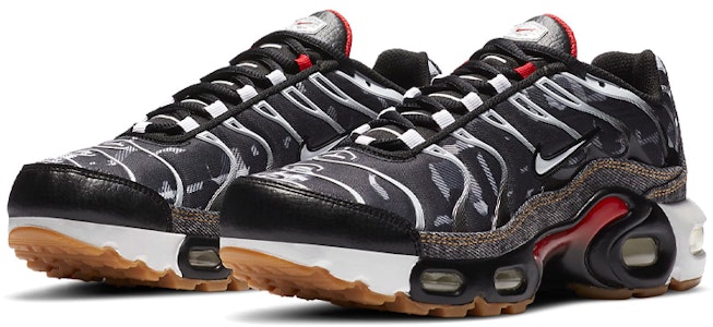 耐吉 Air Max Plus (GS) 黑銀紅 Lookbook 耐吉 Air Max Plus (GS) 黑銀紅